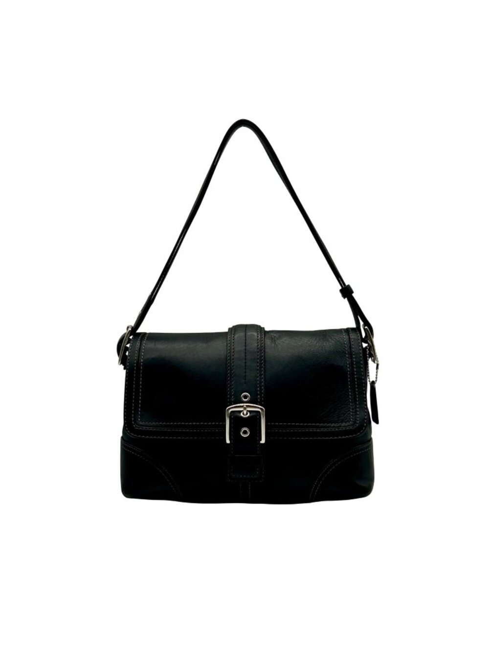 Coach Black Vintage Hampton Flap Bag F11196